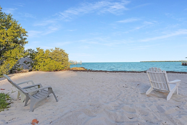 water view with a beach view