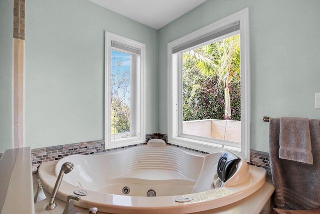 bathroom featuring a bathing tub