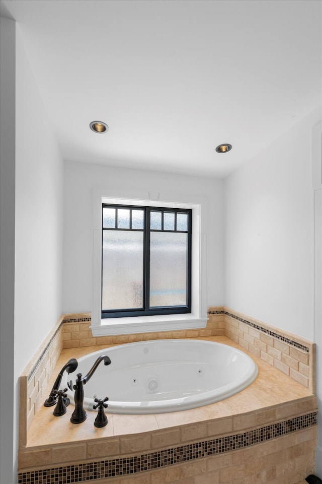 3532 Duck Ave, Key West, FL 33040 - bathroom featuring recessed lighting and a whirlpool tub