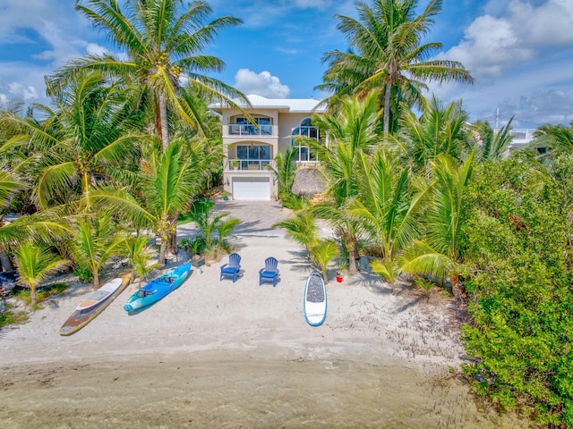 surrounding community with an attached garage