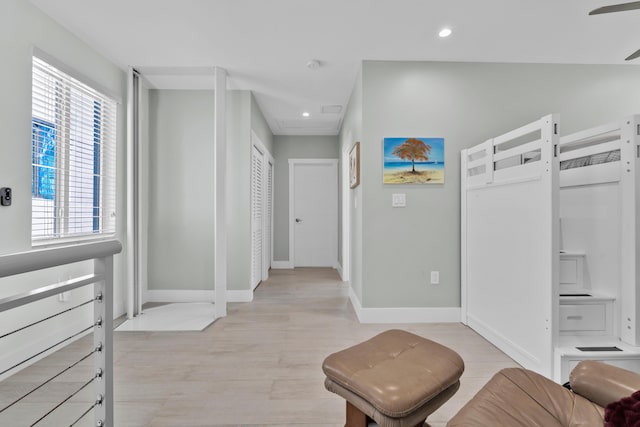 interior space featuring light hardwood / wood-style flooring