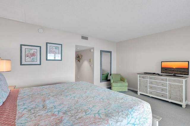 bedroom with carpet and visible vents