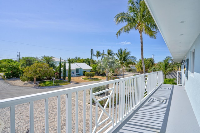 view of balcony