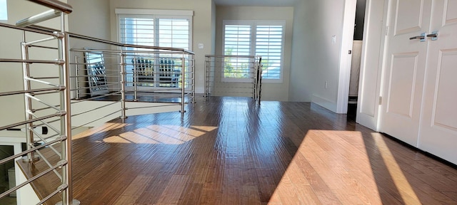 interior space featuring wood finished floors