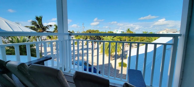 view of balcony