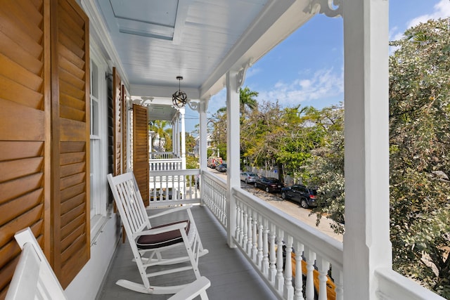 balcony with a porch