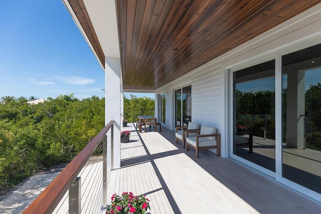 view of balcony