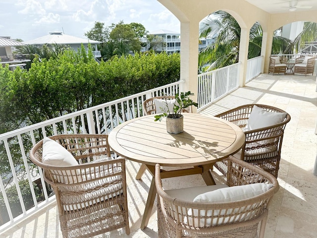 view of balcony