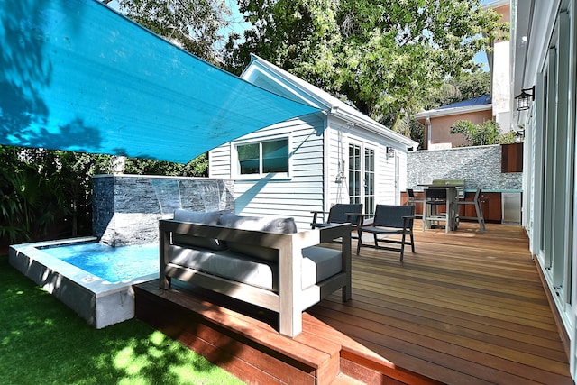 view of deck