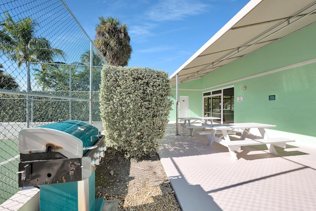 view of patio / terrace featuring area for grilling