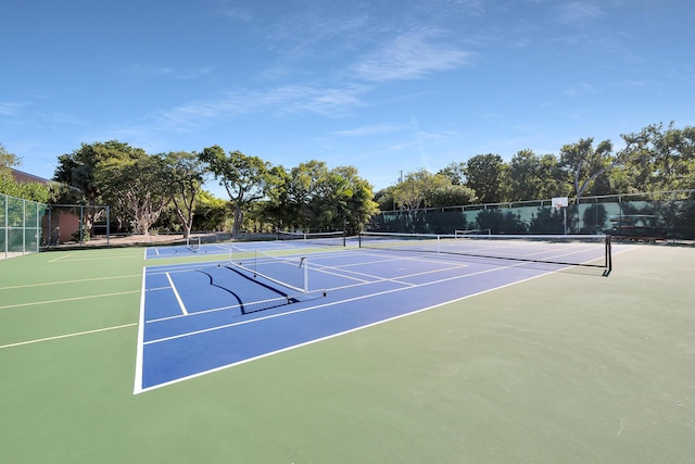 view of sport court