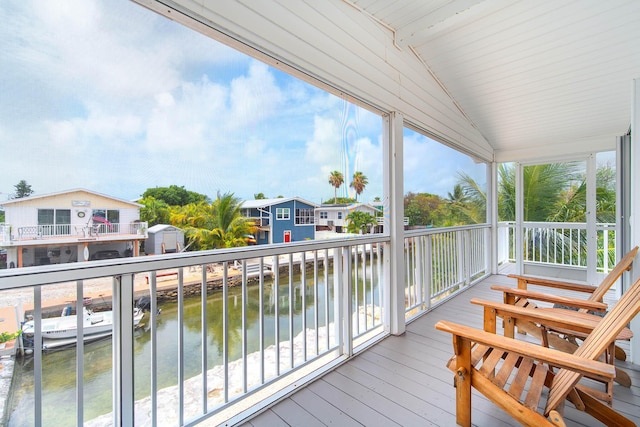 22988 Port Royal Ln, Cudjoe, FL 33042 - deck with a water view