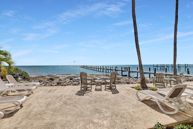 87465 Old Hwy Unit 106, Islamorada, FL 33036 - water view featuring a boat dock