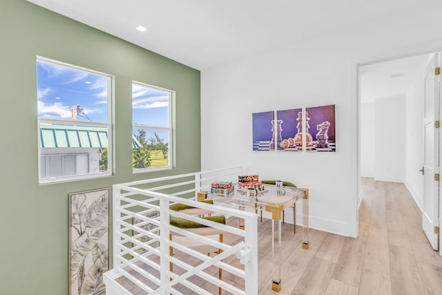 interior space featuring light hardwood / wood-style flooring