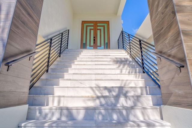 view of stairway