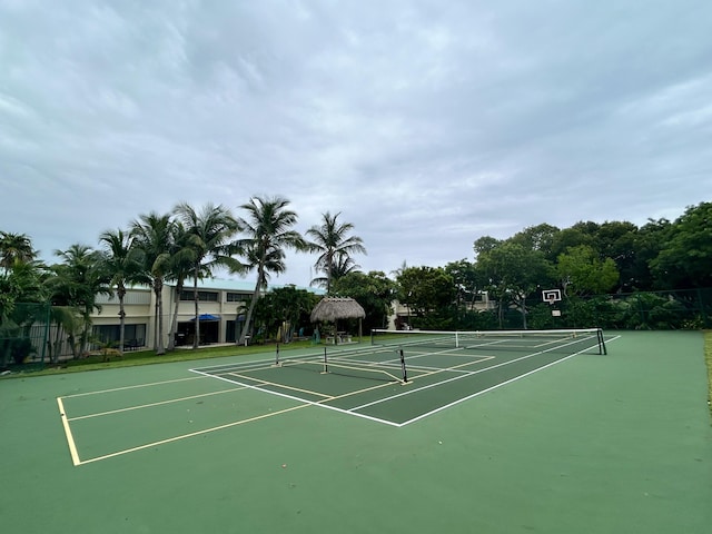 view of tennis court