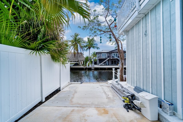 25 N Blackwater Ln, Key Largo, FL 33037 - view of patio with a water view