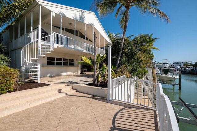 view of property featuring a water view