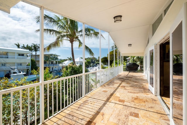 balcony with grilling area