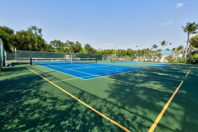 view of sport court