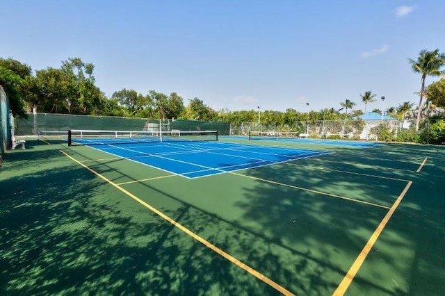500 Burton Dr Unit 3406, Tavernier, FL 33070 - view of tennis court featuring fence