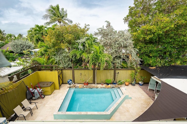 view of pool with a patio