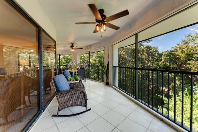 sunroom featuring plenty of natural light