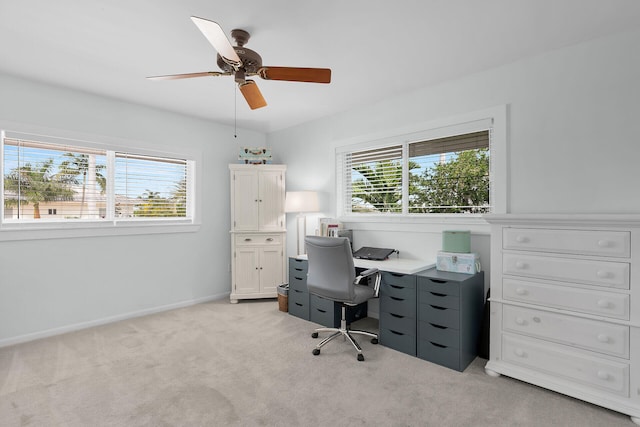 661 12th St, Key Colony, FL 33051 - office space with light carpet and ceiling fan