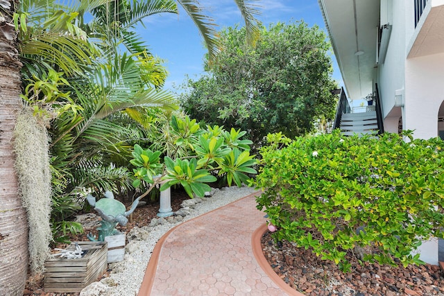 661 12th St, Key Colony, FL 33051 - view of yard featuring stairway