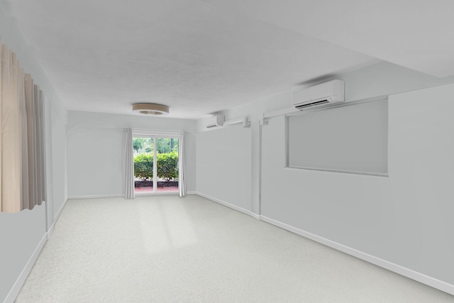 661 12th St, Key Colony, FL 33051 - spare room featuring a wall mounted AC and carpet floors
