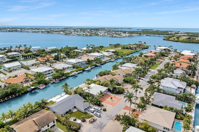 661 12th St, Key Colony, FL 33051 - aerial view of residential area featuring a large body of water