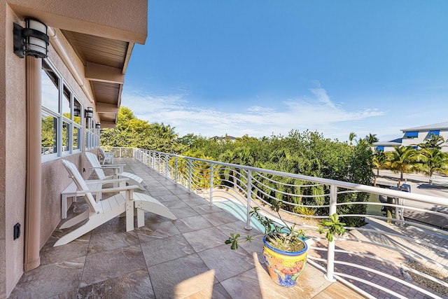 view of balcony