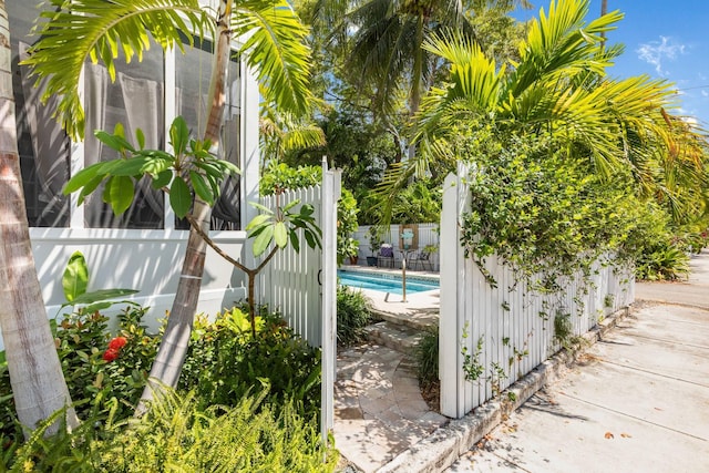 1203 Newton St Unit 2, Key West, FL 33040 - view of pool with a fenced backyard
