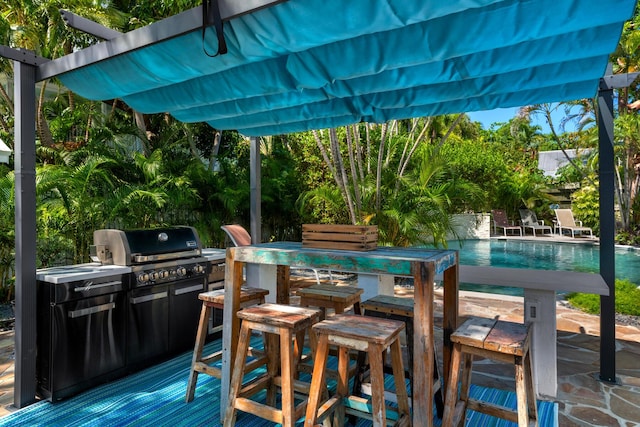 1610 Von Phister St, Key West, FL 33040 - wooden deck with an outdoor pool and grilling area