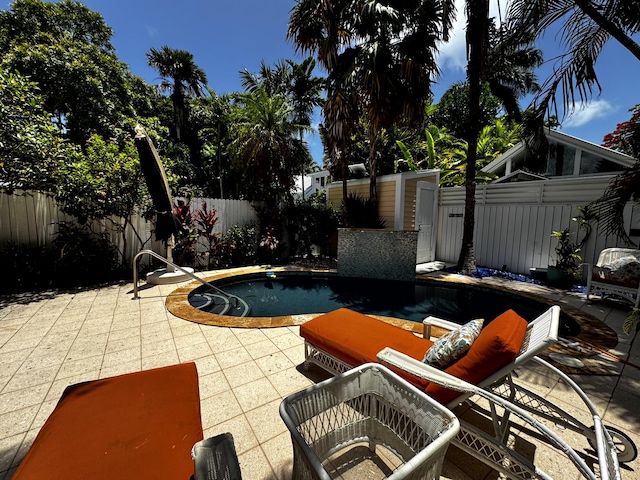 318 Margaret St, Key West, FL 33040 - view of swimming pool with a patio area and a fenced backyard