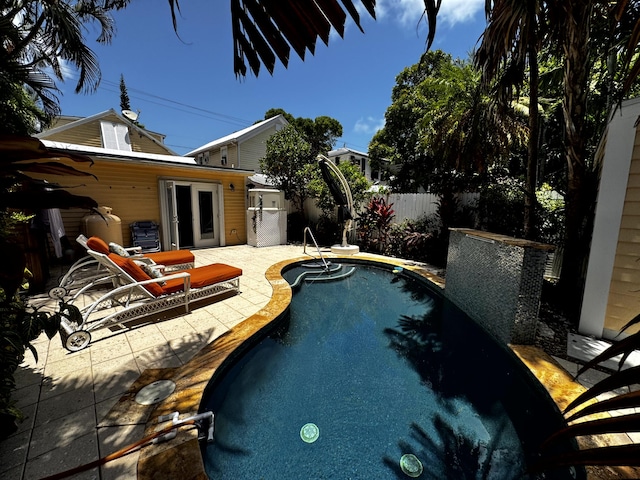 318 Margaret St, Key West, FL 33040 - view of swimming pool with a patio area and french doors