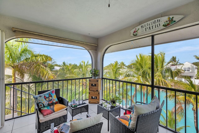 view of sunroom / solarium