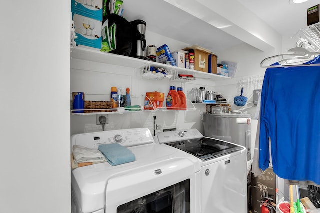 laundry room with separate washer and dryer