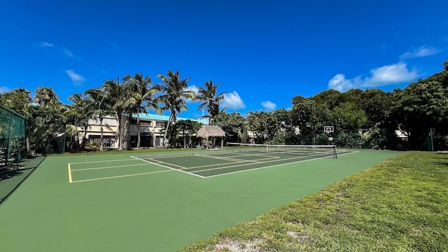 view of tennis court