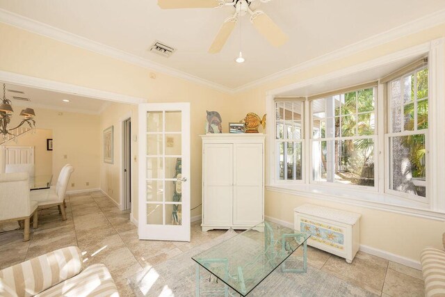 202 Admirals Ln, Key West, FL 33040 - sunroom featuring french doors