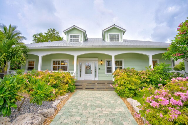 view of cape cod home