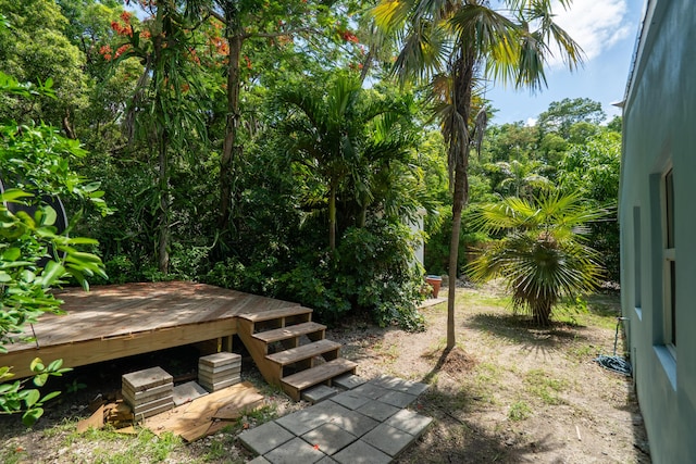 217 Gasparilla Dr, Key Largo, FL 33037 - view of yard featuring a deck