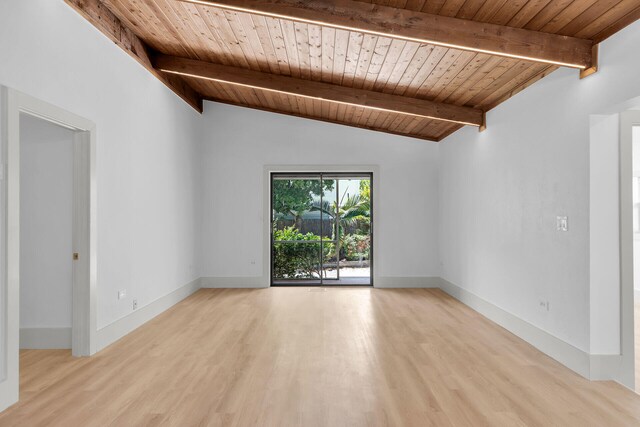178 Coral Ave, Tavernier, FL 33070 - unfurnished room featuring wood ceiling and light wood finished floors