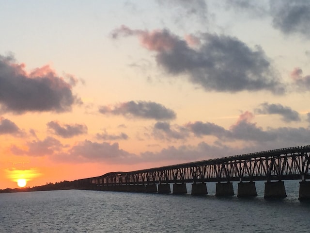 30957 Mercedes Rd, Big Pine, FL 33043 - water view featuring a notable bridge and a pier