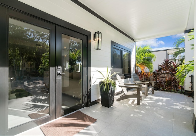 exterior space featuring a porch