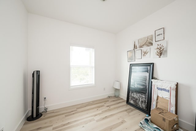 interior space featuring light hardwood / wood-style floors