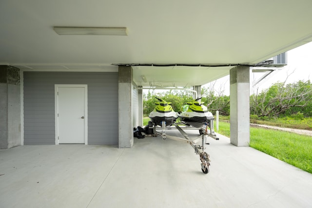 view of patio / terrace featuring a carport