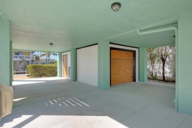 interior space featuring a garage