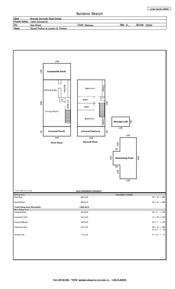 1209 Grinnell St Unit G, Key West, FL 33040 - view of home floor plan