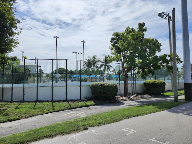 view of sport court